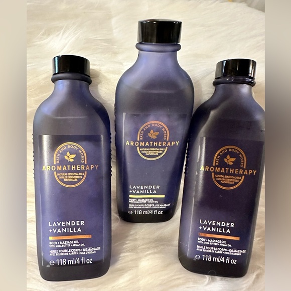Bath and Body Works -Lavender Vanilla Body And Massage Oil 118 ml - NEW - Picture 2 of 2